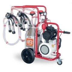 BARTECH üniversal çift sağım süt sağım makinası TEK GÜĞÜM ( KURU POMPA-KROM GÜĞÜM 40 LT )