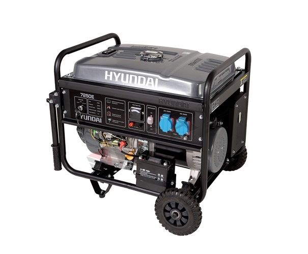 Hyundai HHY7250E 7.5 kVA Marşlı Monofaze Benzinli Jeneratör