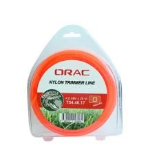 Orac 4.0 mm 28 mt Kare Turuncu Tırpan Misinası
