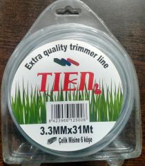 TIEN 3.3 mm*31 mt çelik misine 6 köşe