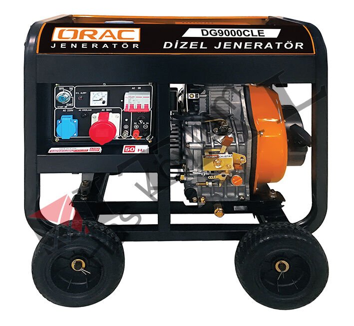 Orac DG9000CLE Dizel Marşlı Jeneratör 7,5 Kva 13 Hp