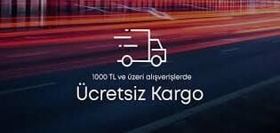 1000 TL üzeri alışverişlerde kargo bedava