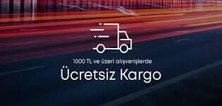 1000 TL üzeri alışverişlerde kargo bedava